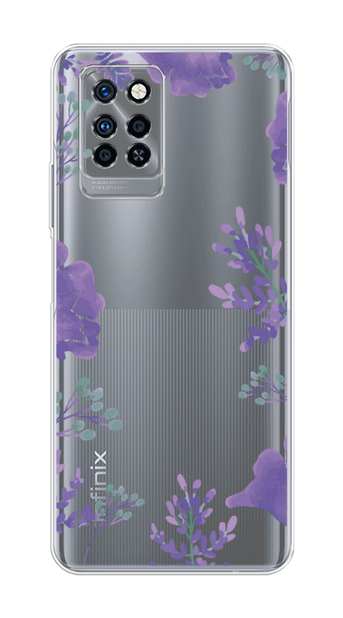 

Чехол Awog на Infinix Note 10 Pro "Сиреневая цветочная рамка", Разноцветный, 3100150-8
