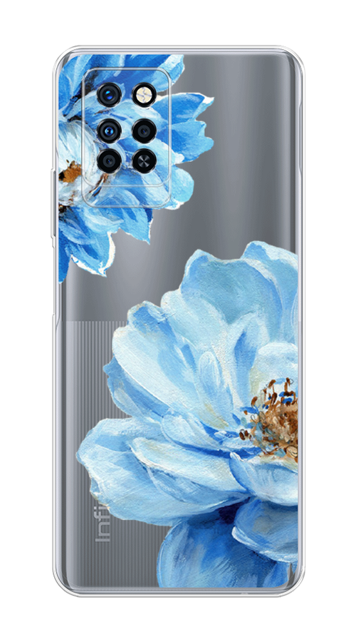 

Чехол Awog на Infinix Note 10 Pro "Голубые клематисы", Разноцветный, 3100150-8