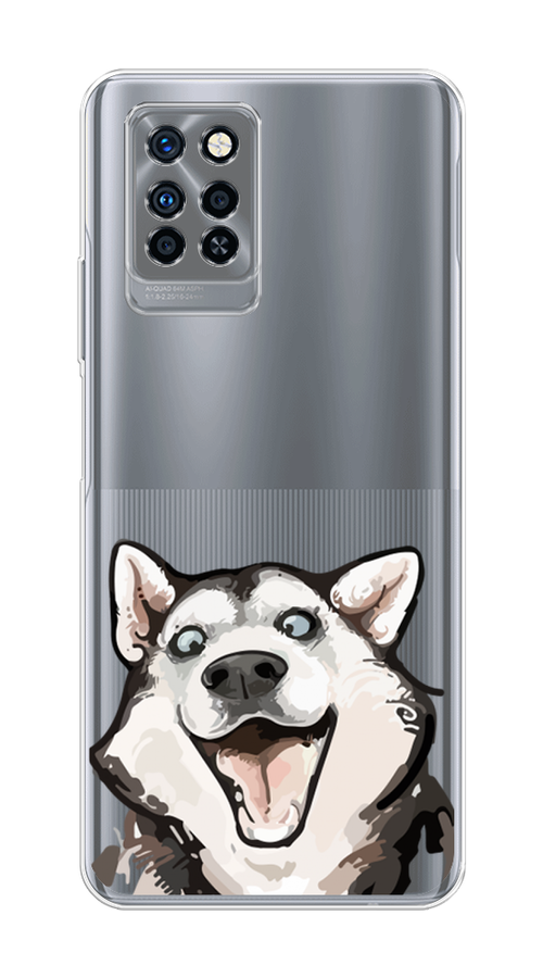 

Чехол Awog на Infinix Note 10 Pro "Радостный хаски", Разноцветный, 3100150-1
