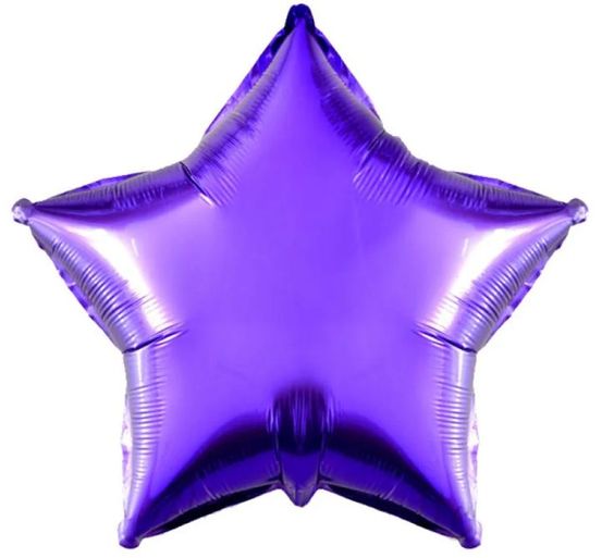 Шар Up&Up Звезда фиолетовая 24 дюйма Star Sharped Violet 1 шт.