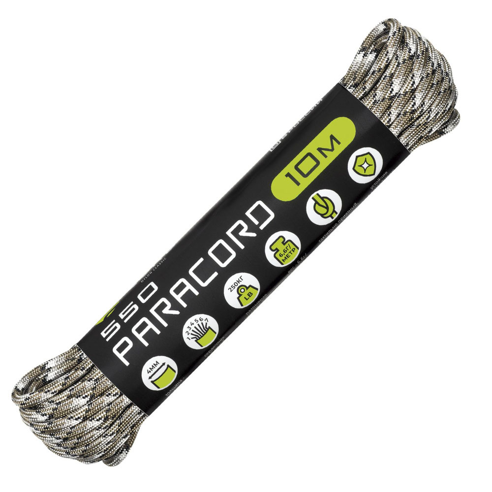 

Паракорд 550 CORD nylon 10м (scorpion camo), Классический