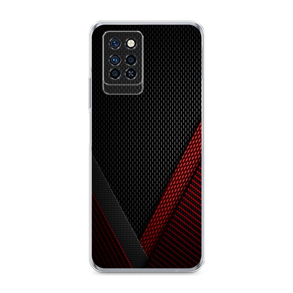 

Чехол Awog на Infinix Note 10 Pro "Красный карбон", Разноцветный, 3100150-3