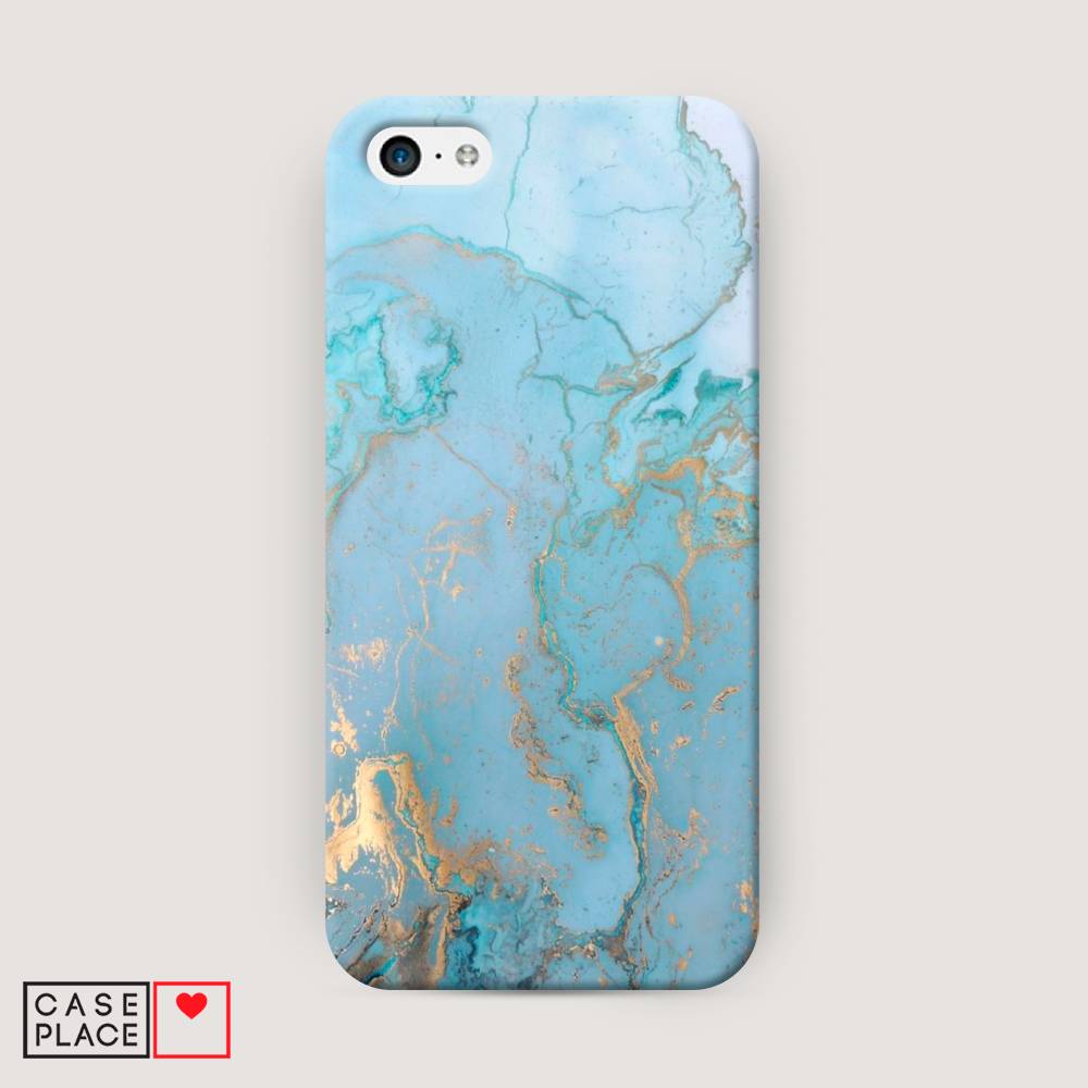 

Пластиковый чехол "Голубой мрамор рисунок" на Apple iPhone 5C, 10220-2