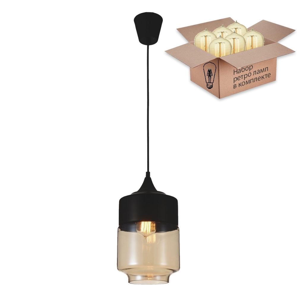 

Светильник с ретро лампой Favourite Kuppe 1592-1P+Retro Lamps