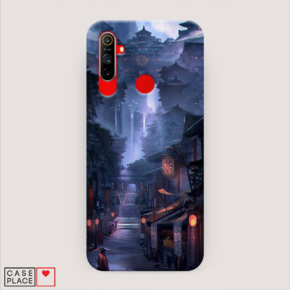 

Пластиковый чехол "Одинокий самурай" на Realme C3, 253020-7