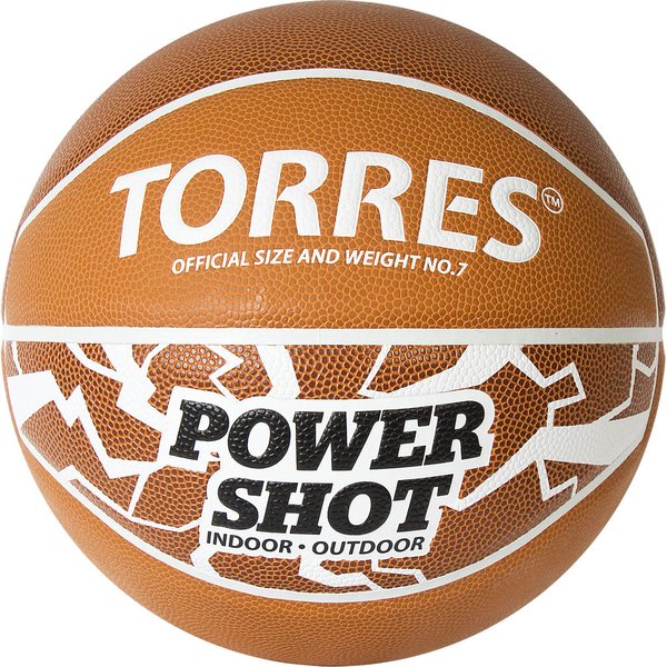 фото Мяч баскетбольный torres power shot арт.b32087 р.7