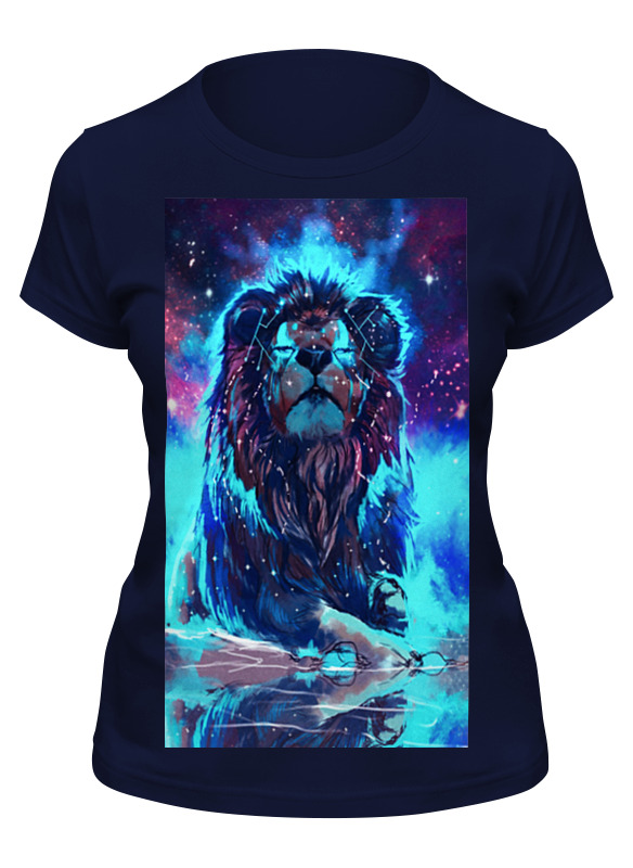 

Футболка женская Printio Космос синяя 2XL, Синий;черный, Космос