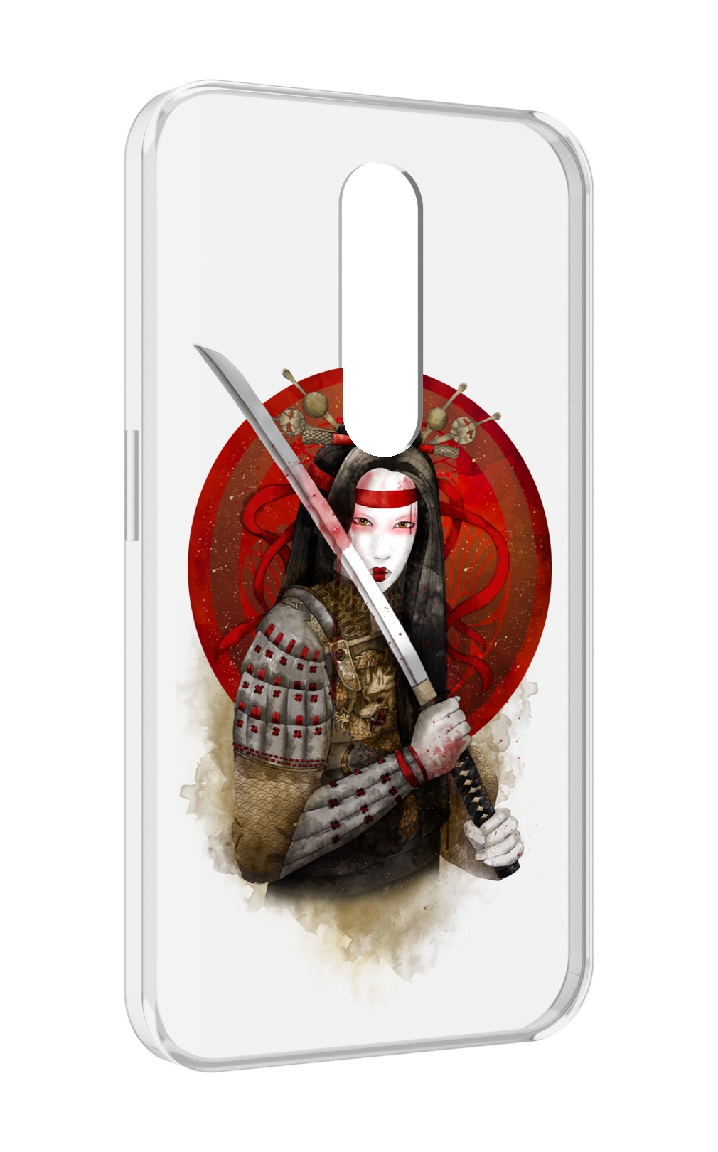

Чехол MyPads рисованная девушка с катаной для Motorola Moto X Force (XT1585 / XT1581), Прозрачный, Tocco