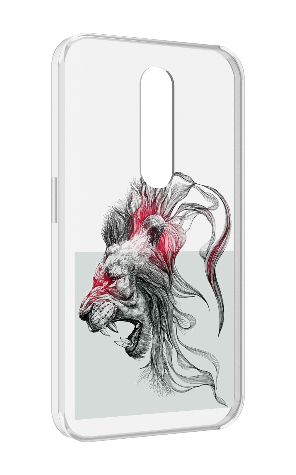 

Чехол MyPads разъяренный лев для Motorola Moto X Force (XT1585 / XT1581), Прозрачный, Tocco