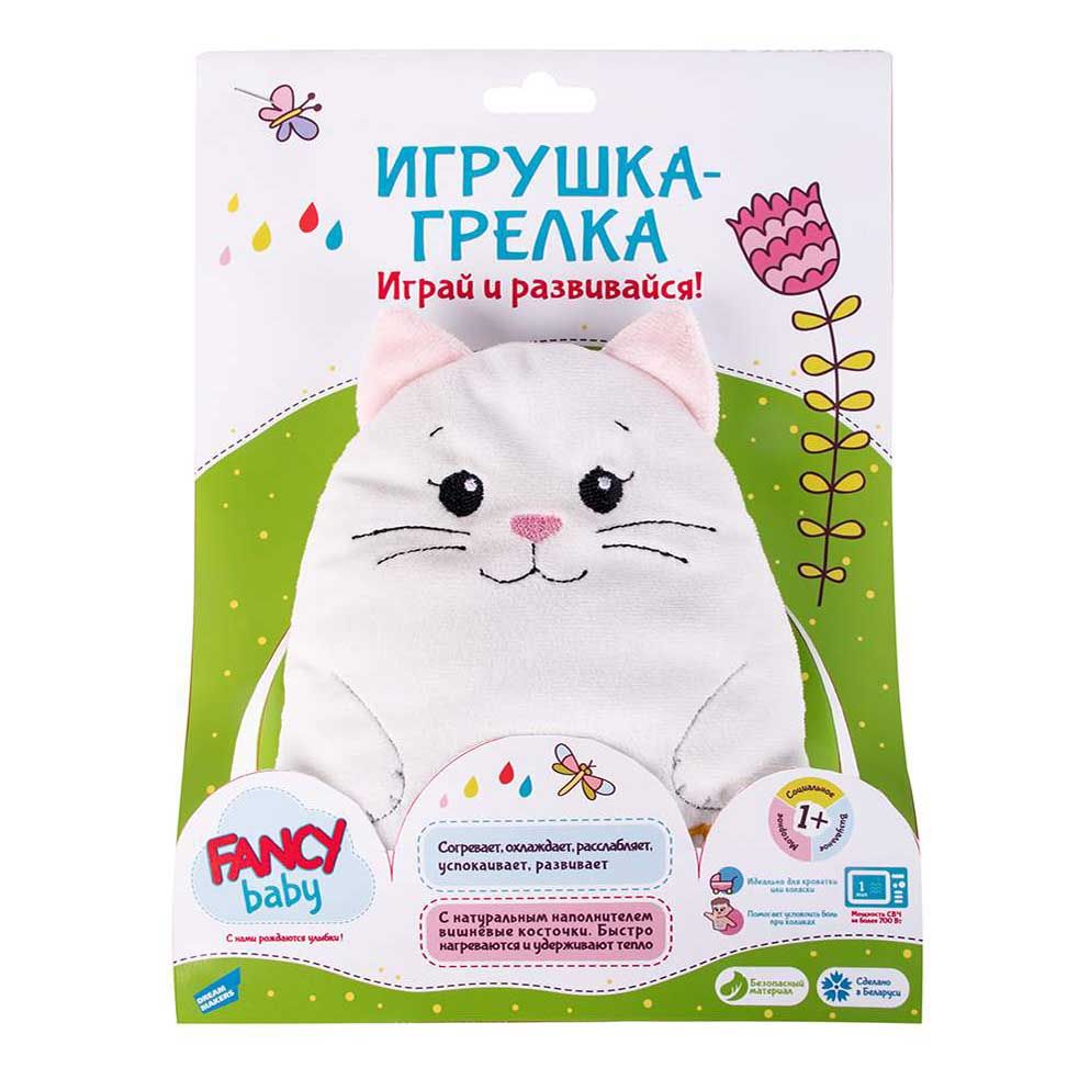 Мягкая игрушка-грелка Кот Беляш Fancy Baby 28 см