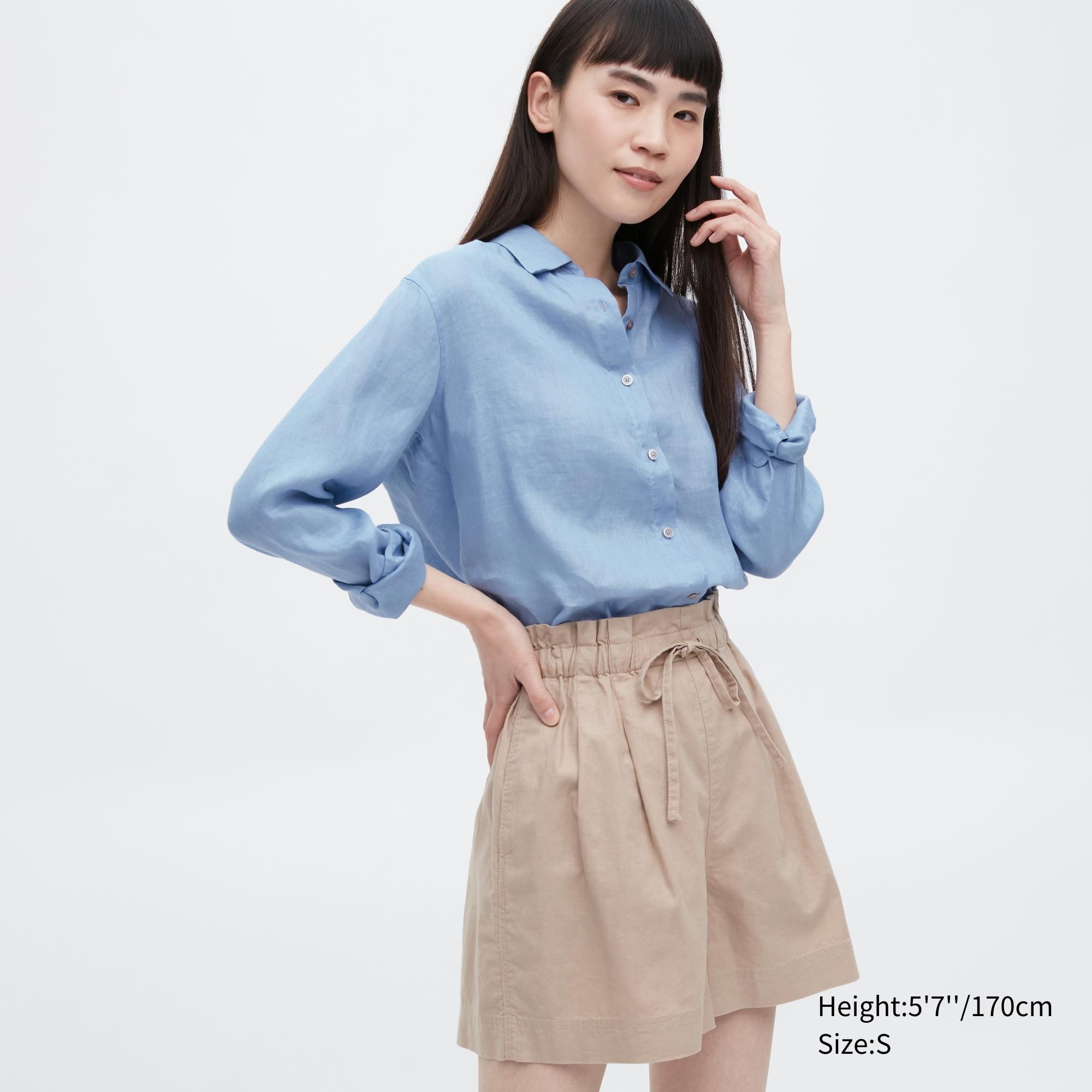 

Рубашка женская UNIQLO 455749COL61 синяя XS (доставка из-за рубежа), Синий, 455749COL61