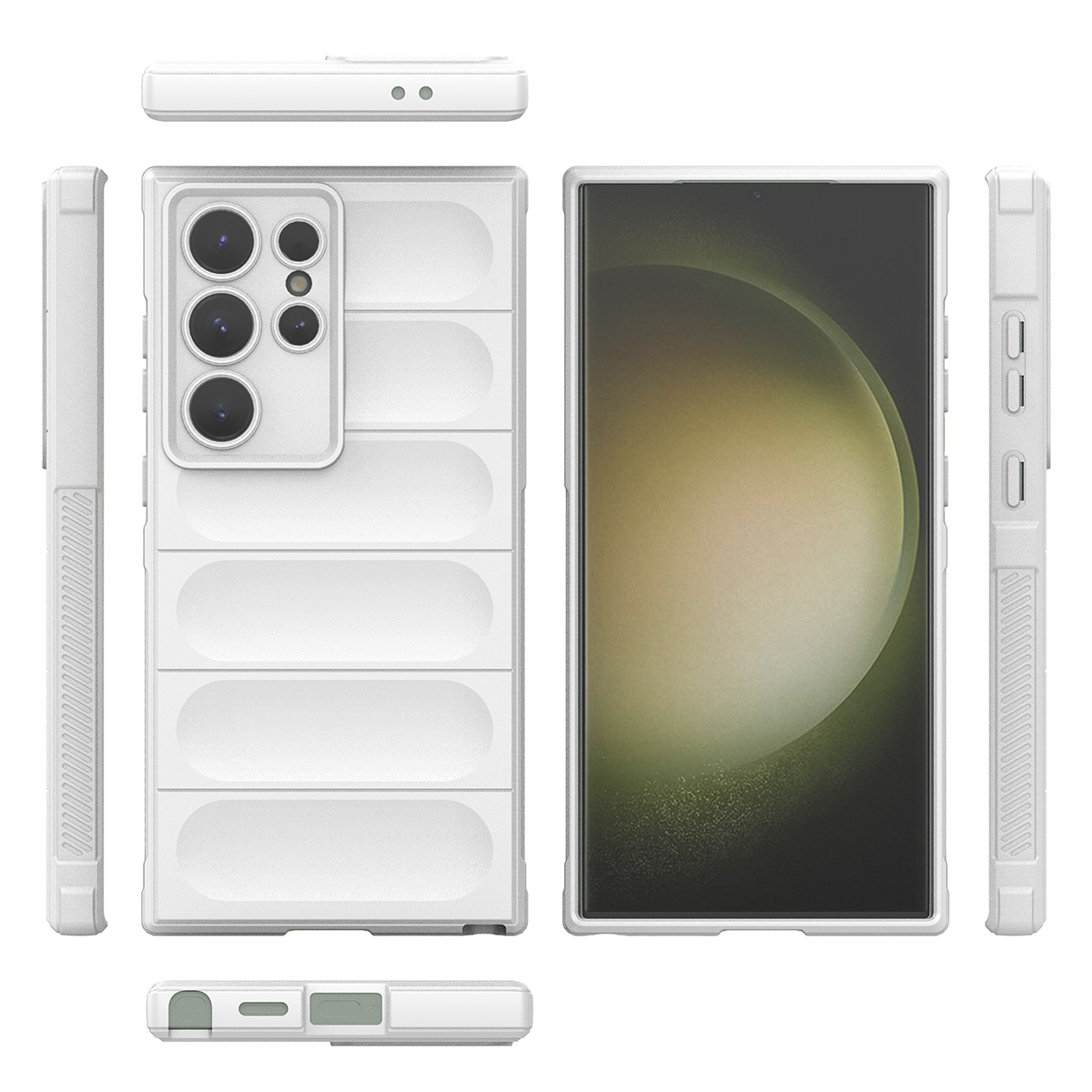 

Противоударный чехол Flexible Case для Samsung Galaxy S24 Ultra ,белый, 431191805