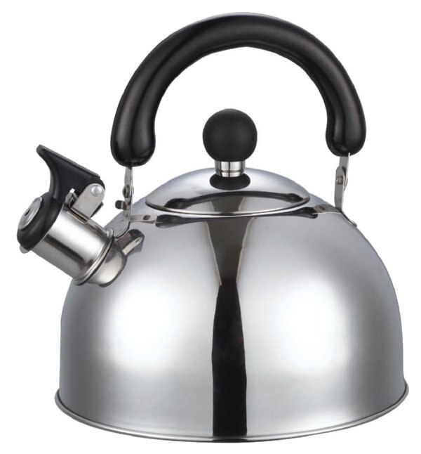 

Чайник deco из нержавеющей стали со свистком 2,5л hy-610b6-s, Серебристый