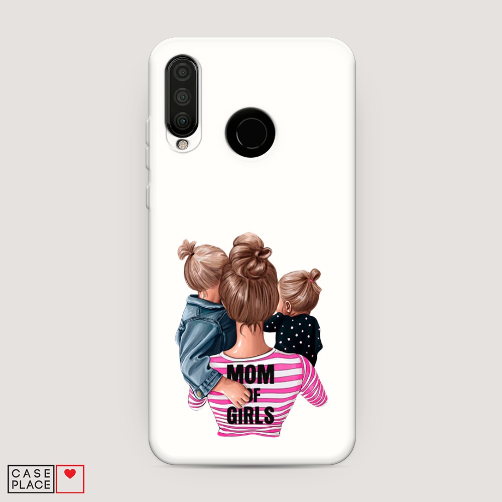 

Матовый силиконовый чехол "Звездочки графика белая" на Honor 7X