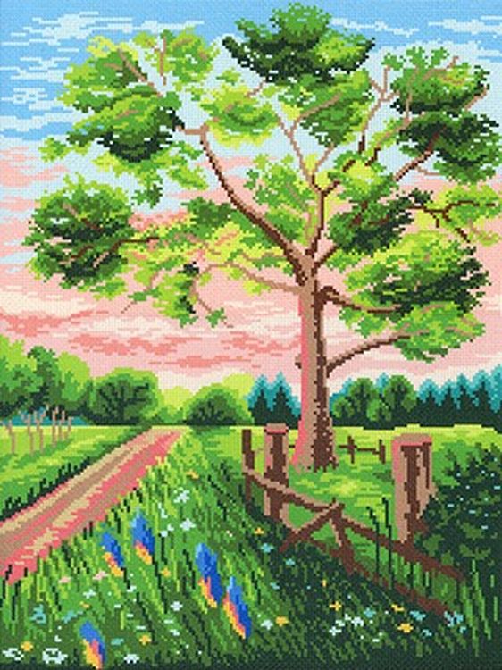

Рисунок на ткани «Чарующий пейзаж»