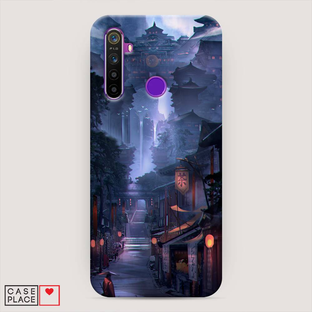 

Пластиковый чехол "Одинокий самурай" на Realme 5, 251520-7