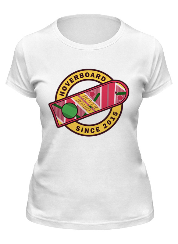 

Футболка женская Printio Ховерборд (назад в будущее) белая M, Белый, Ховерборд (назад в будущее)