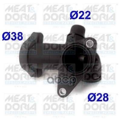 Фланец системы охлаждения Audi A4 8D2 B5 VW Passat 3B3 18 T MEAT DORIA 93166 1183₽