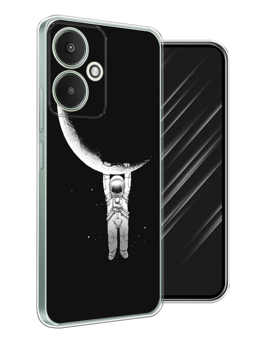 

Чехол Awog на Xiaomi Redmi 13C 5G "Космонавт", Белый;черный, 321150-1