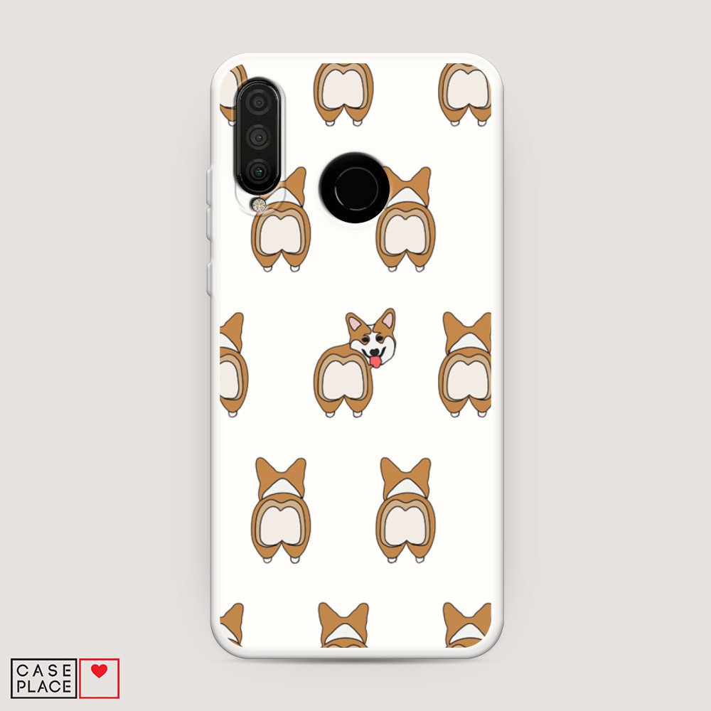 

Матовый силиконовый чехол "Звездочки графика белая" на Honor 7X