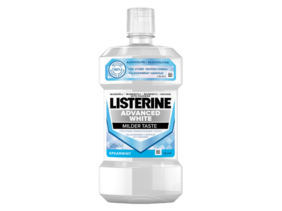 

Ополаскиватель для полости рта Listerine Adwanced White 500мл