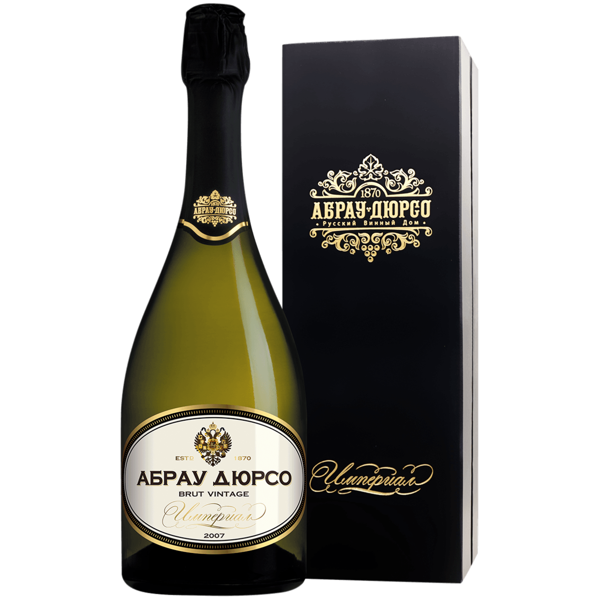 

Вино игристое коллекционное Абрау-Дюрсо Империал Винтаж белое брют 0,75 л