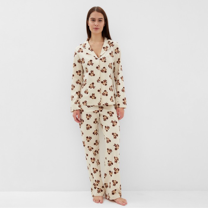 

Пижама женская KAFTAN 9895672 бежевая 42-40 RU, Бежевый, 9895675