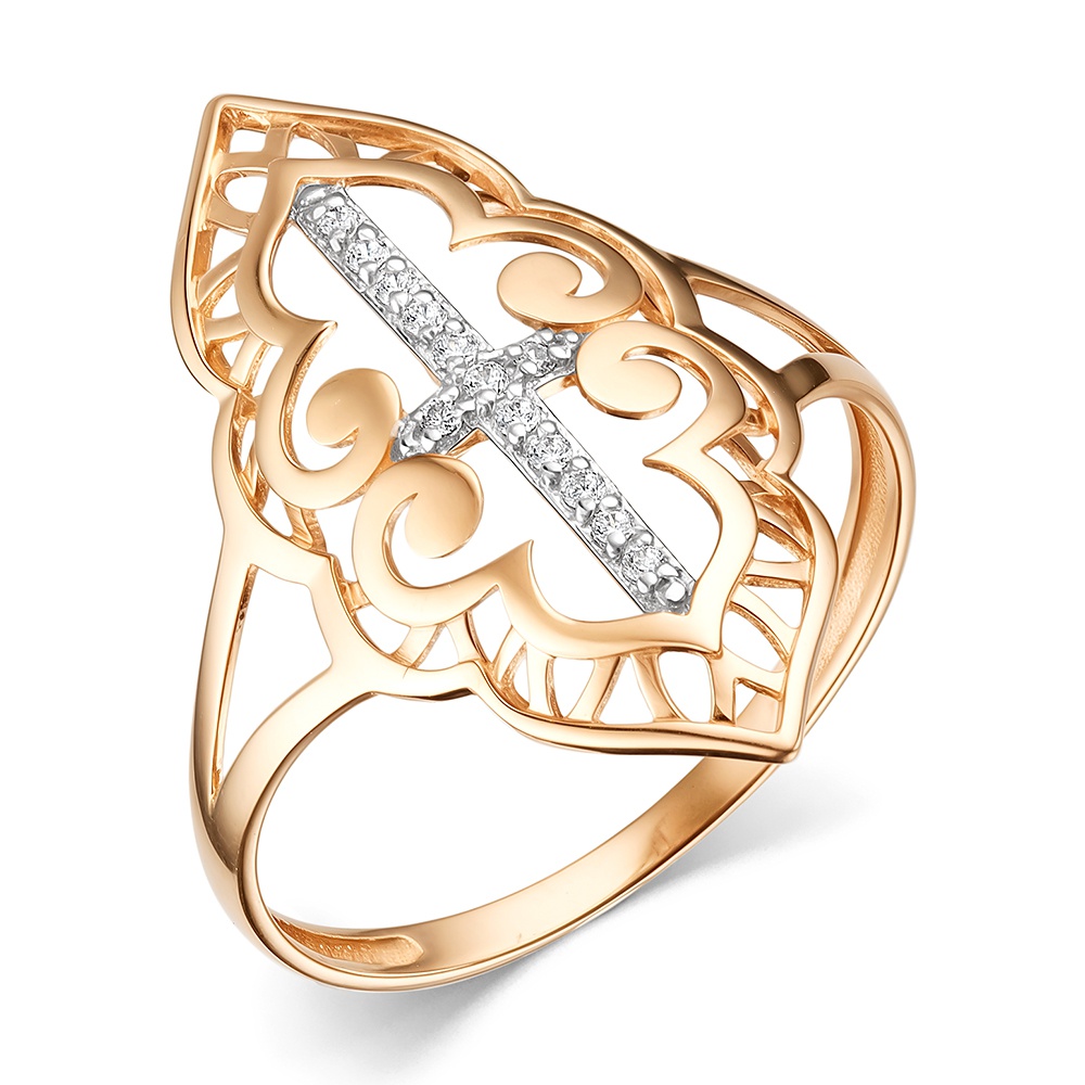 

Кольцо из золота р. , 585Gold 301012511, фианит, 301012511