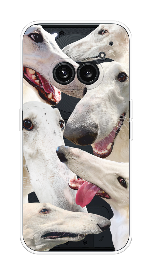 

Чехол на Nothing Phone 2a "Собака с длинным носом", Белый;бежевый;розовый, 3300350-1