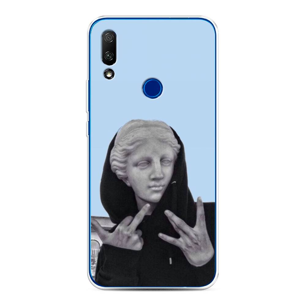 

Чехол Awog на Honor 9X "SWAG статуя", Голубой, 69950-9