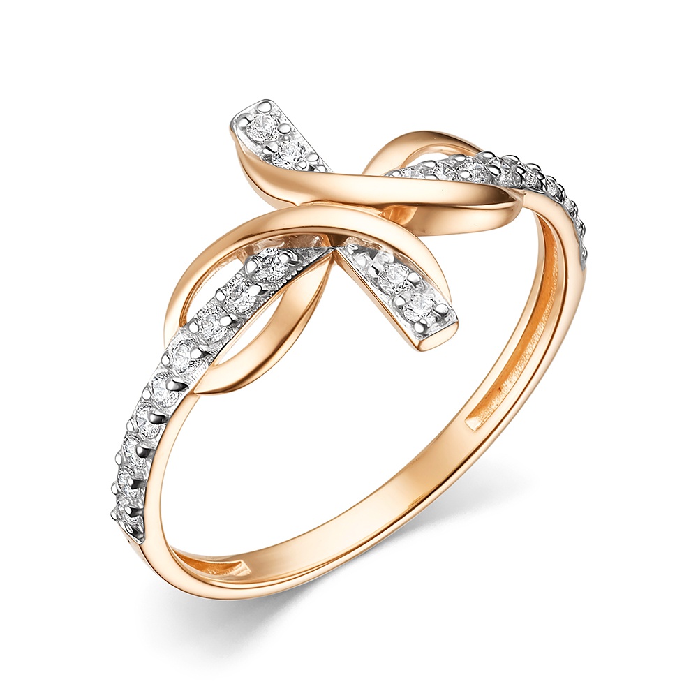 

Кольцо из золота р.  585Gold 301012525, фианит, 301012525