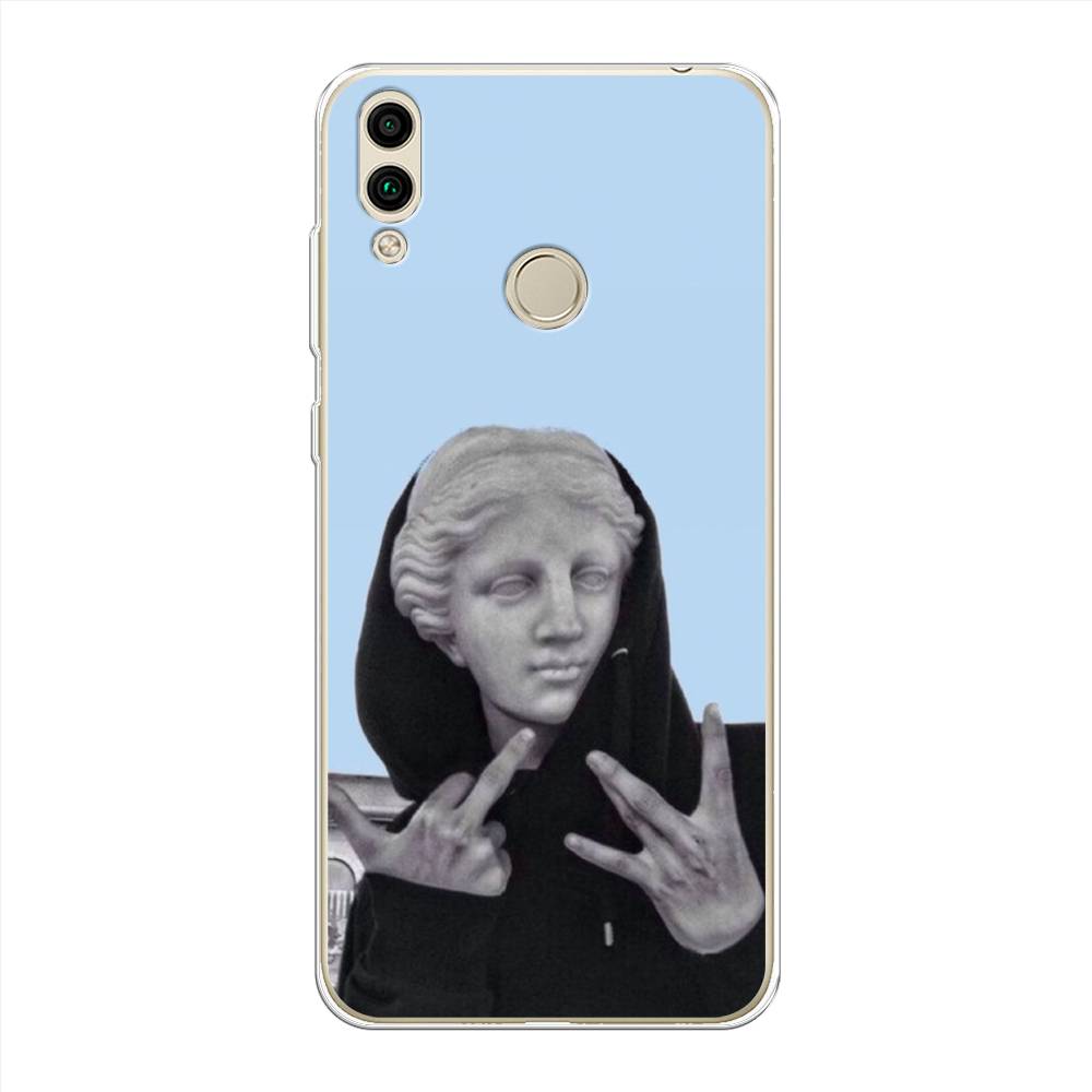 

Чехол Awog на Honor 8C "SWAG статуя", Голубой, 67150-9
