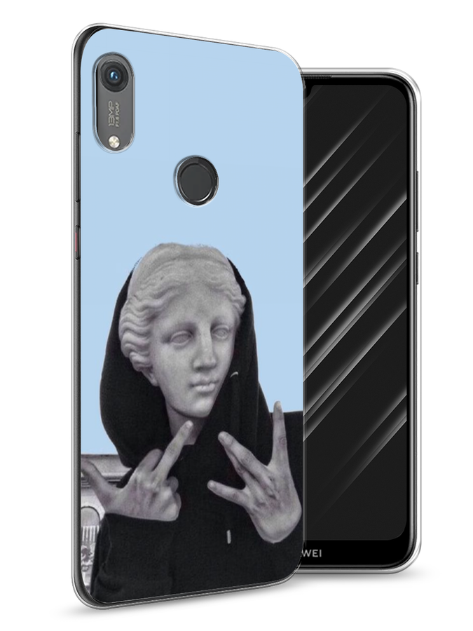 

Чехол Awog на Honor 8A (8A Pro/Prime) "SWAG статуя", Голубой, 68750-9
