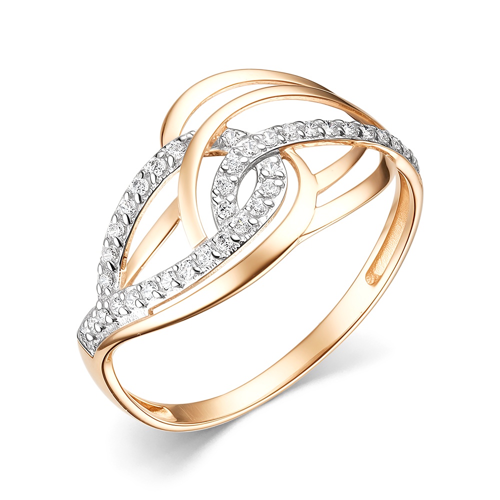 

Кольцо из золота р.  585Gold 301012533, фианит, 301012533