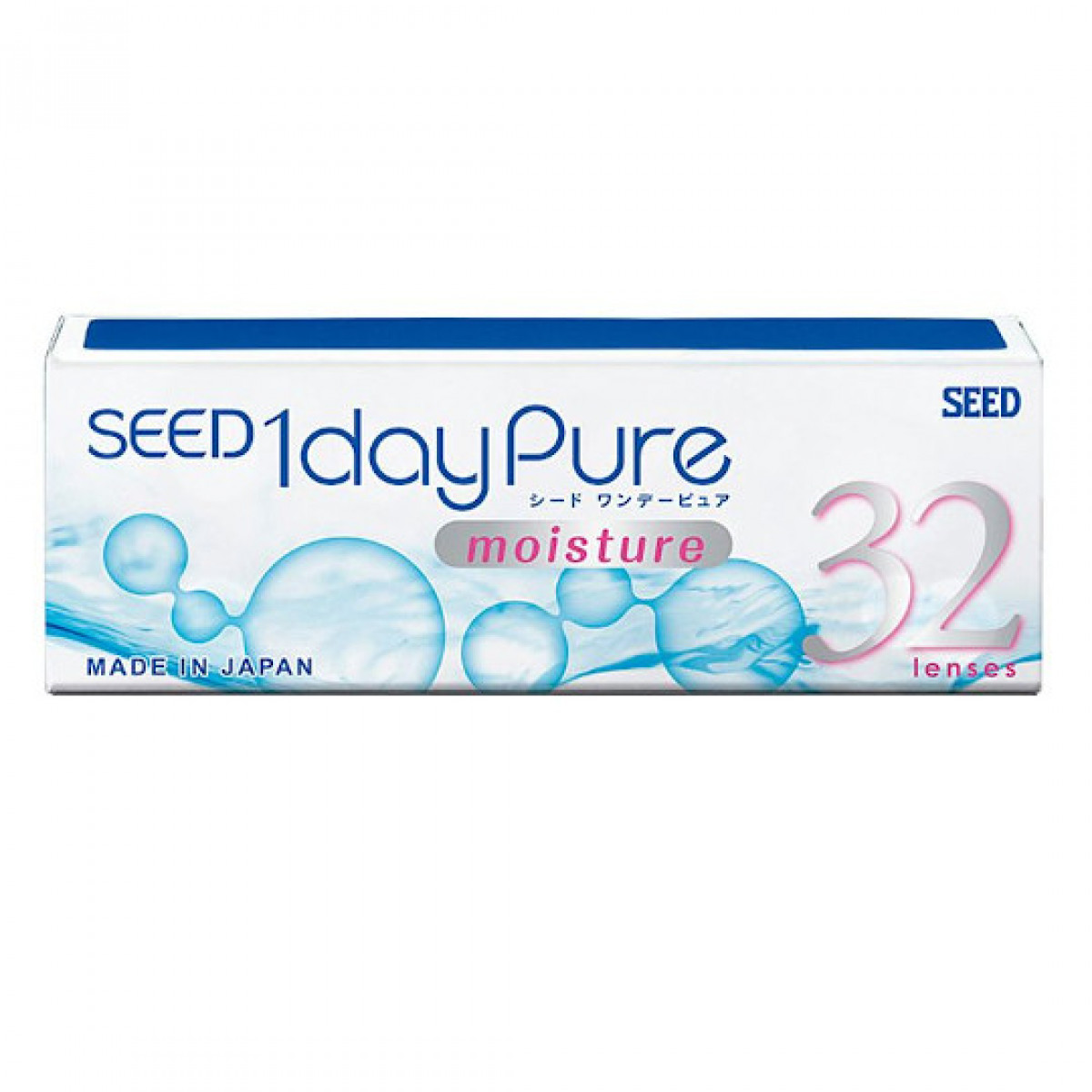 Контактные линзы SEED 1 day Pure moisture 32 линзы, R 8.8 SPH -6.50 однодневные прозрачные