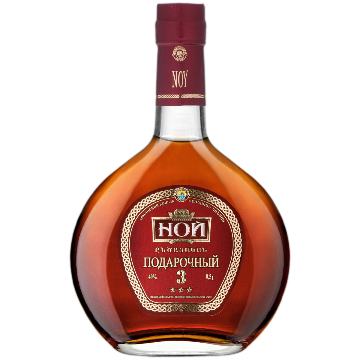 

Коньяк Ной, Подарочный, 3 года 40 %, 500 мл, gift box