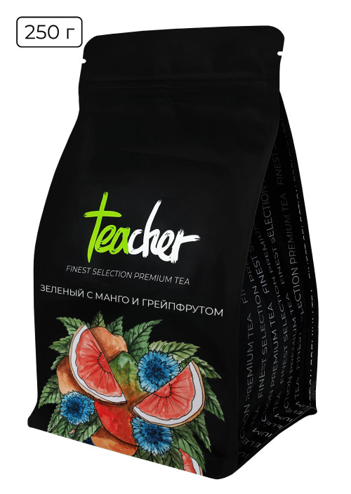 Чай зеленый Teacher С манго и грейпфрутом, 250 г