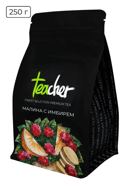 Чай травяной Teacher Малина с имбирем, 250 г