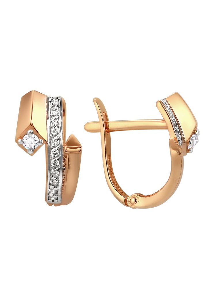 

Серьги из золота 585Gold 302007329, фианит, 302007329
