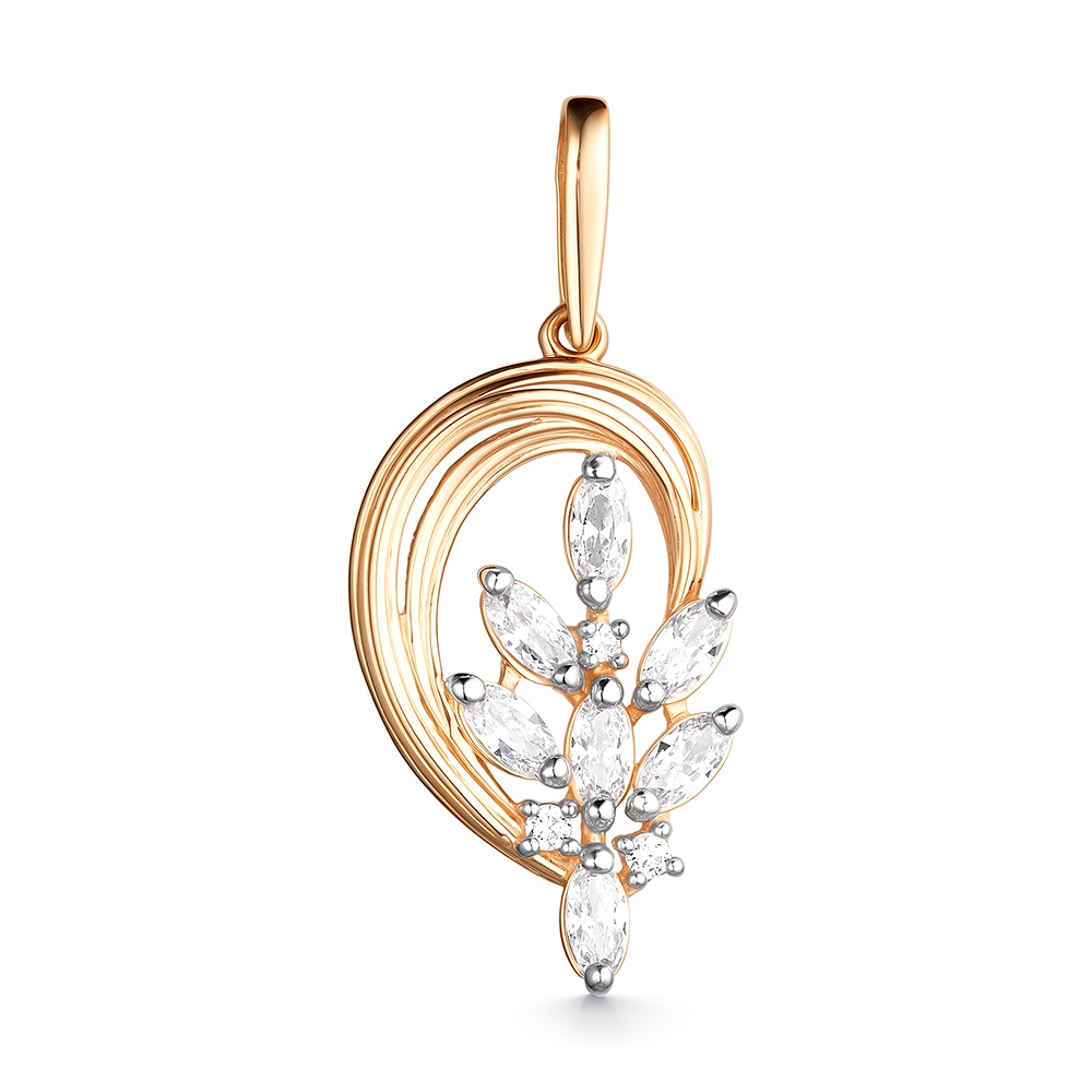 

Кулон из золота 585Gold 303003267, фианит, 303003267