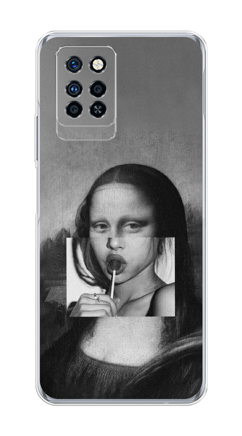 

Чехол Awog на Infinix Note 10 Pro "Mona Lisa sucking lollipop", Разноцветный, 3100150-9