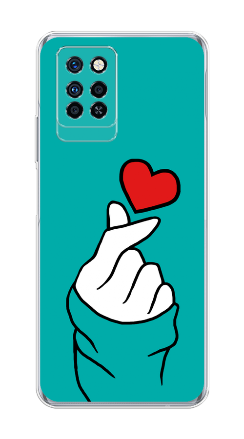 

Чехол Awog на Infinix Note 10 Pro "Маленькое сердечко", Разноцветный, 3100150-7