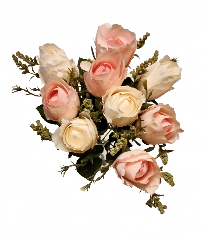 

Цветы искусственные Розы Светло-розовые, ROSE42