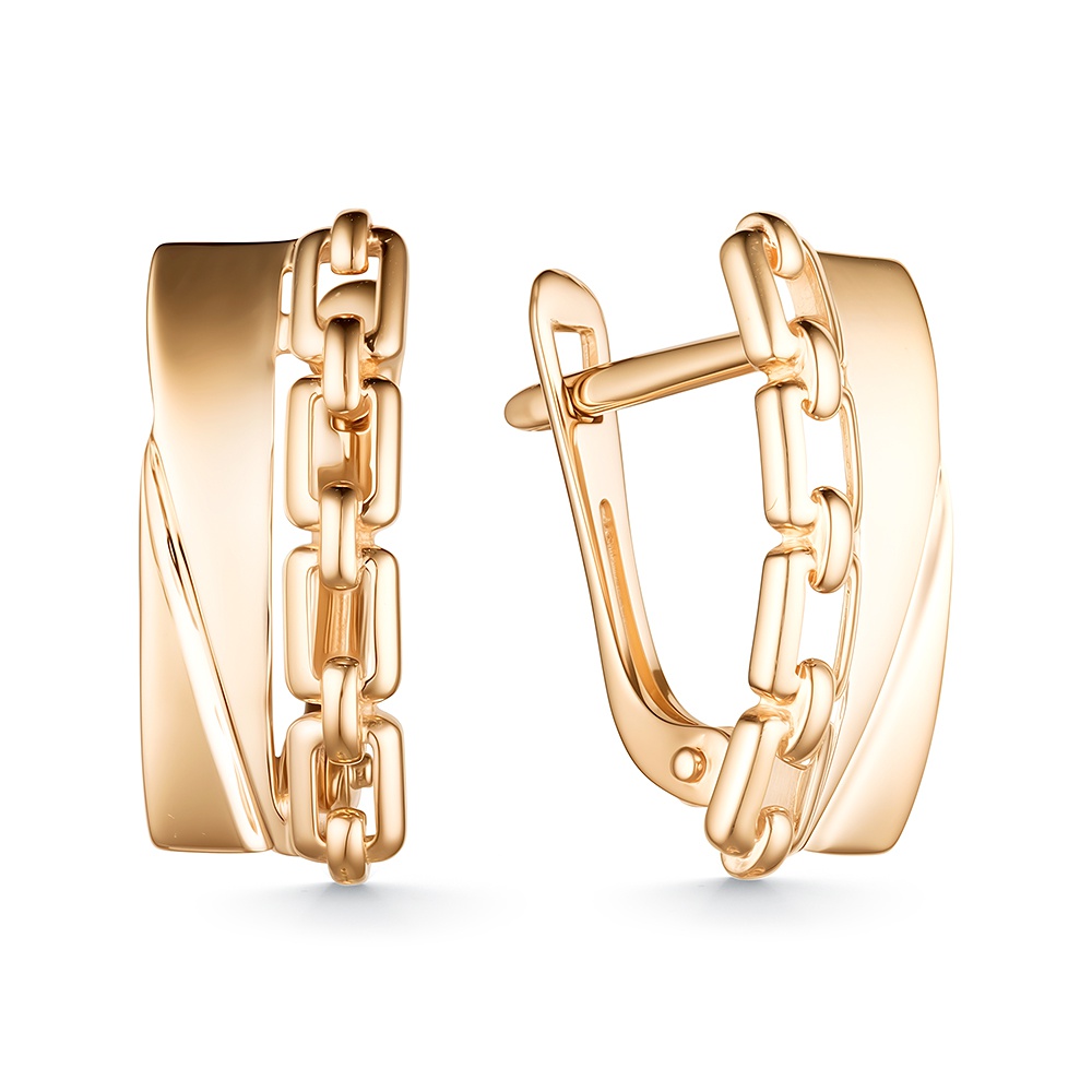 

Серьги из золота 585Gold 402004783, без вставки, 402004783