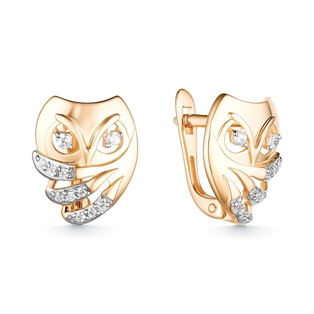 

Серьги из золота 585Gold 302007151, фианит, 302007151
