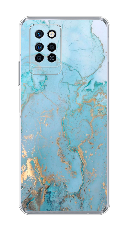 

Чехол Awog на Infinix Note 10 Pro "Голубой мрамор рисунок", Разноцветный, 3100150-3