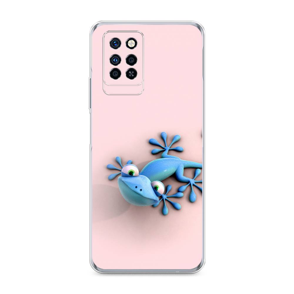 

Чехол Awog на Infinix Note 10 Pro "Голубая ящерка", Разноцветный, 3100150-2