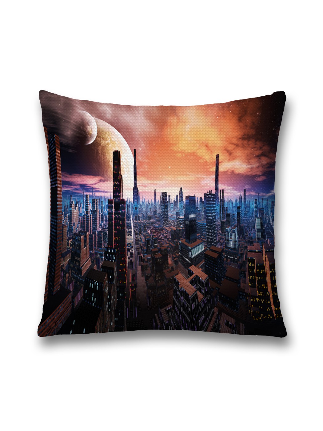 

Наволочка JoyArty декоративная "Город будущего" на молнии, 45x45 см