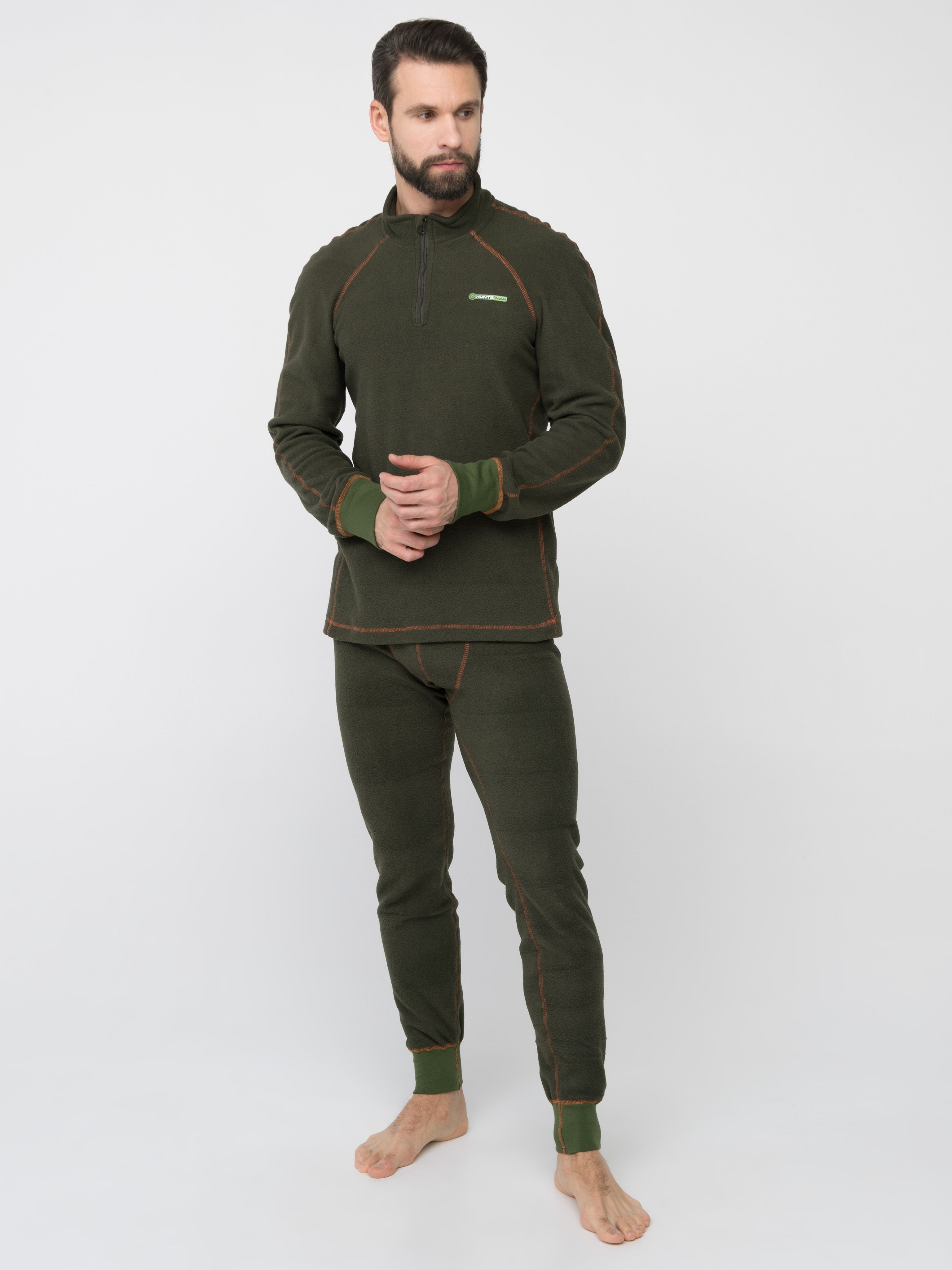 

Термобелье Huntsman Thermoline ZIP ткань Флис цвет Хаки 60-62/188, Зеленый