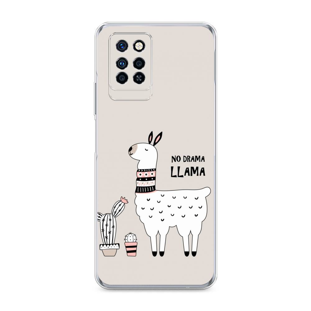

Чехол Awog на Infinix Note 10 Pro "No drama LLama", Разноцветный, 3100150-2